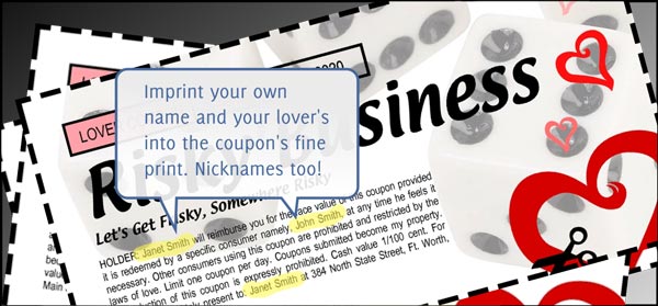 Sex Coupons Sexy And Printable